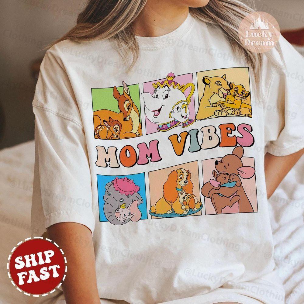 Retro Disney Character Mom Vibes Vuitino Apparel